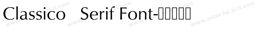 Classico   Serif Font字体转换